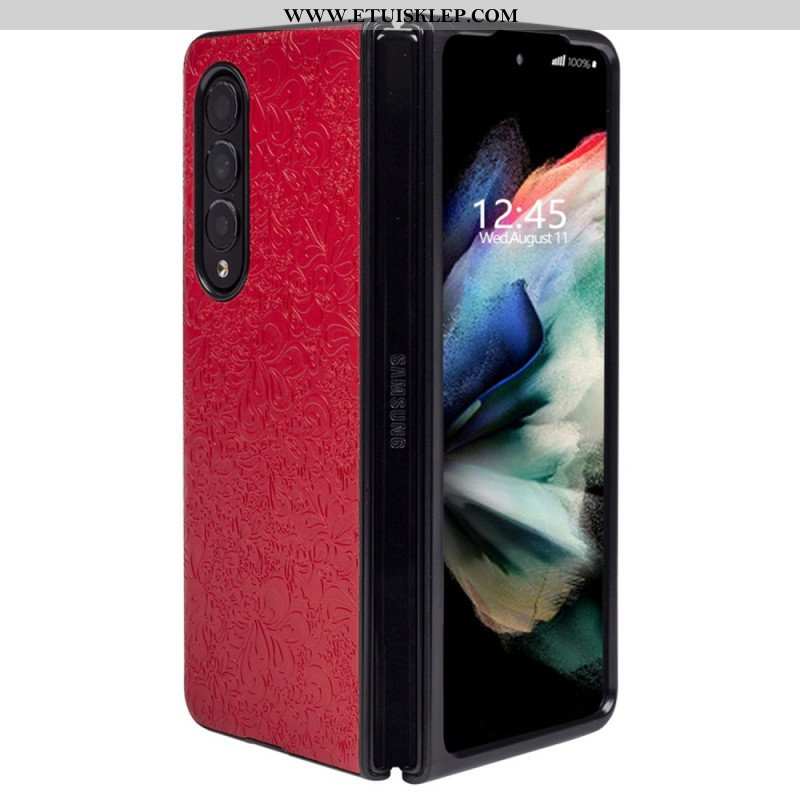 Etui do Samsung Galaxy Z Fold 4 Reliefowa Arabeska